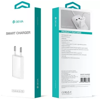 DEVIA Universal Smart Charger EU 10,5 W Μαύρο