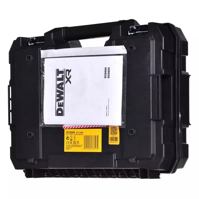 DEWALT 18V POWERSTACK επαναφορτιζόμενο δράπανο-κατσαβίδι DCD800E1T 90Nm 1x1,7Ah TSTAK