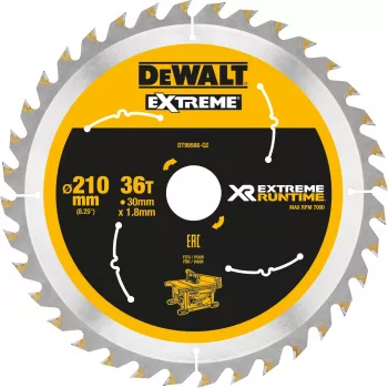DEWALT Xtreme Runtime 210mm x 30mm 36T Δίσκος Πριονιού