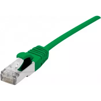Dexlan Cat. 6A S/FTP (PiMF) Ultrathin Patchkabel χωρίς αλογόνα με προστασία γλωττίδας, Πράσινο, 10,0 m 858720