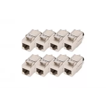 DIGITUS CAT 8.1 Keystone Module, θωρακισμένο, τοποθέτηση χωρίς εργαλεία - 8 τεμ.