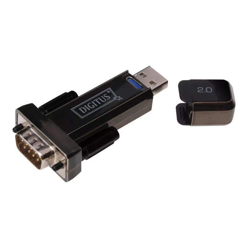 DIGITUS DA-70156 Προσαρμογέας USB 2.0 σε RS232 Σειριακό, 1,5 m, Μαύρο