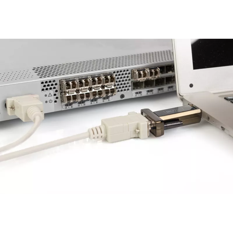 DIGITUS DA-70156 Προσαρμογέας USB 2.0 σε RS232 Σειριακό, 1,5 m, Μαύρο