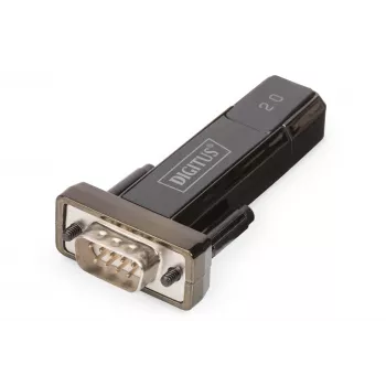 DIGITUS DA-70156 Προσαρμογέας USB 2.0 σε RS232 Σειριακό, 1,5 m, Μαύρο