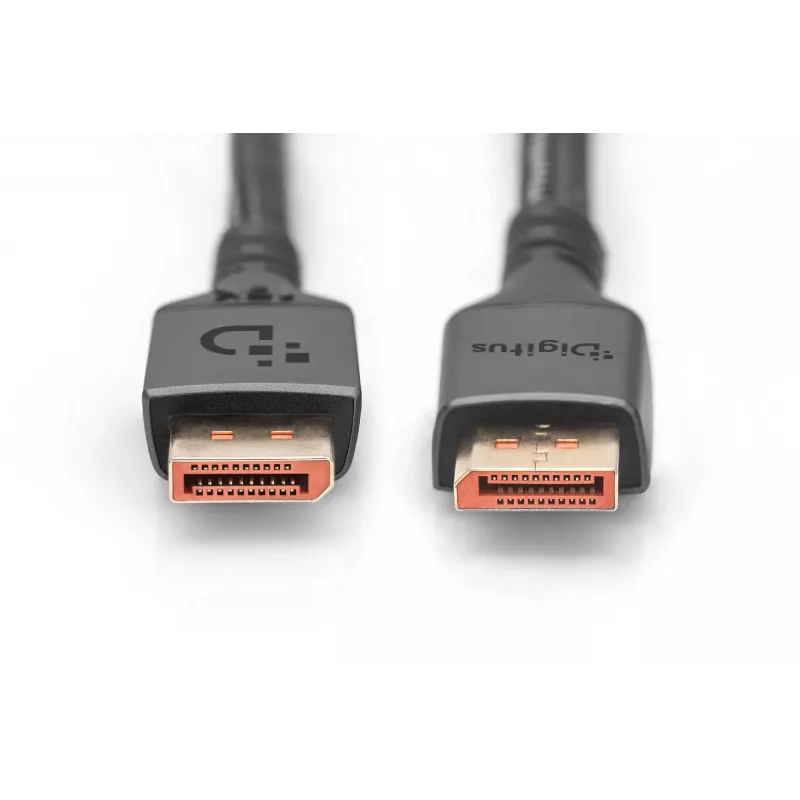 Digitus DisplayPort 2.1 Καλώδιο σύνδεσης, 16K, 80 Gbps, 2 m, Μαύρο
