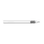 DIGITUS RG-6 ομοαξονικό καλώδιο, 75 Ohm, διπλή θωράκιση (2x φύλλο + 77% πλέγμα), Eca, PVC, 100 m, λευκό