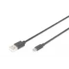 DIGITUS Καλώδιο USB 2.0 Type A - Micro B Αρσενικό/Αρσενικό 1,8m Μαύρο