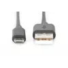 DIGITUS Καλώδιο USB 2.0 Type A - Micro B Αρσενικό/Αρσενικό 1,8m Μαύρο