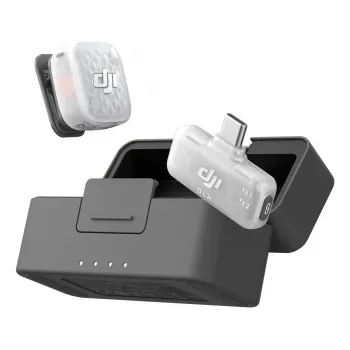 DJI Mic Mini 2S ασύρματο σύστημα μικροφώνου (1 πομπός + 1 δέκτης κινητού + θήκη φόρτισης)