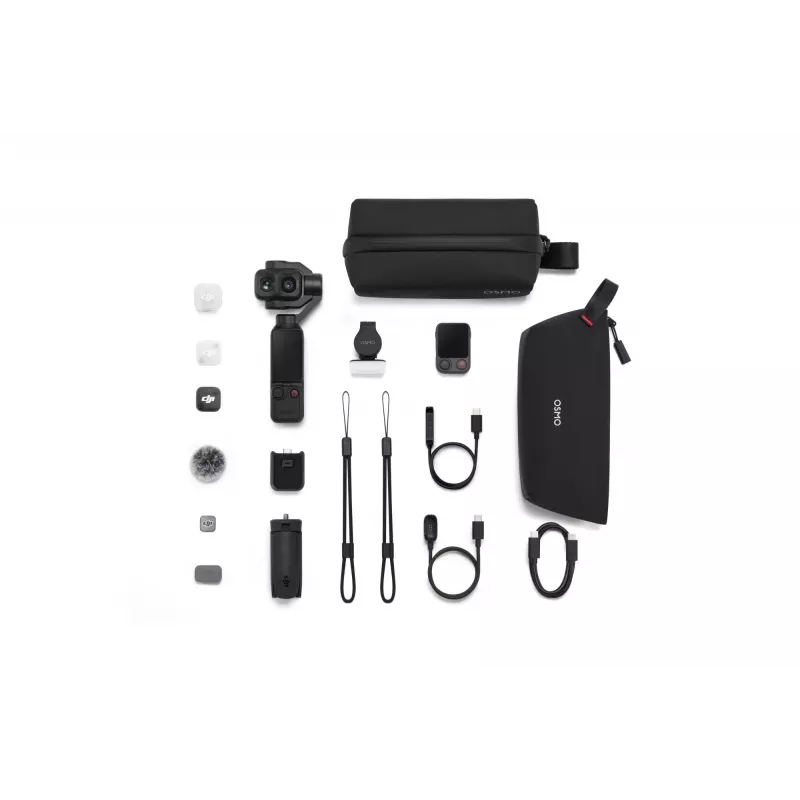 DJI Osmo Pocket 4P Vlog Combo 4K Κάμερα, Μαύρο