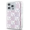 DKNY Σκληρή Θήκη για Apple iPhone 15 Pro Max 6,7 inch Liquid Glitter Multilogo Ροζ