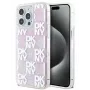 DKNY Σκληρή Θήκη για Apple iPhone 15 Pro Max 6,7 inch Liquid Glitter Multilogo Ροζ