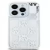 DKNY Apple iPhone 15 Pro Max 6,7 ίντσες Σκληρή θήκη Liquid Glitter Multilogo Λευκό