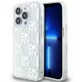 DKNY Apple iPhone 15 Pro Max 6,7 ίντσες Σκληρή θήκη Liquid Glitter Multilogo Λευκό
