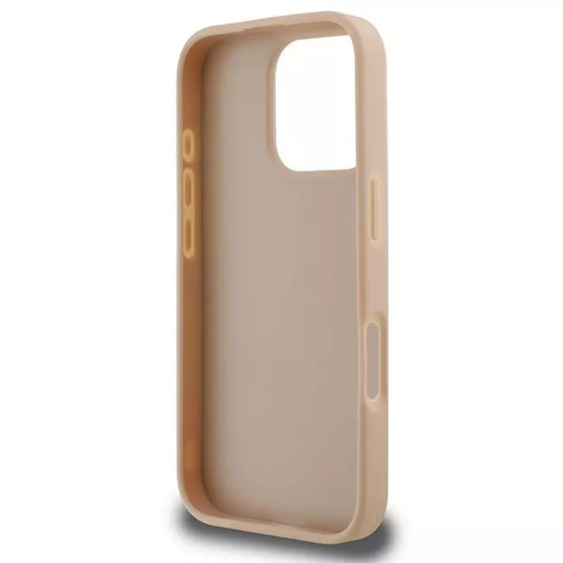 DKNY Θήκη με Καρό Μοτίβο & Τυπωμένες Λωρίδες για iPhone 16 Pro - Ροζ