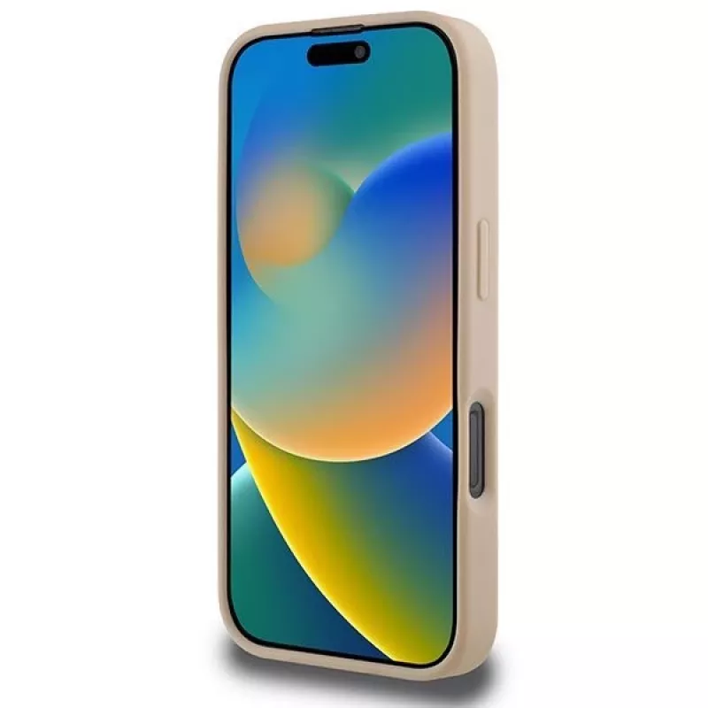 DKNY Θήκη με Καρό Μοτίβο & Τυπωμένες Λωρίδες για iPhone 16 Pro - Ροζ