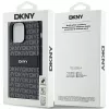 DKNY Δερμάτινη θήκη Mono Stripe & Μεταλλικό Λογότυπο για iPhone 14 Pro Max - Μαύρο