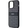 DKNY Δερμάτινη θήκη Mono Stripe & Μεταλλικό Λογότυπο για iPhone 14 Pro Max - Μαύρο