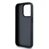 DKNY Δερμάτινη θήκη Mono Stripe & Μεταλλικό Λογότυπο για iPhone 15 Pro - Μαύρο