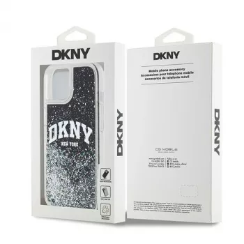 DKNY Θήκη Liquid Glitter Big Logo για iPhone 14/15/13 - Μαύρο