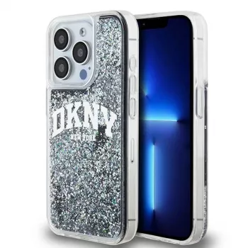 DKNY Liquid Glitter Big Logo Θήκη iPhone 14 Pro - μαύρο