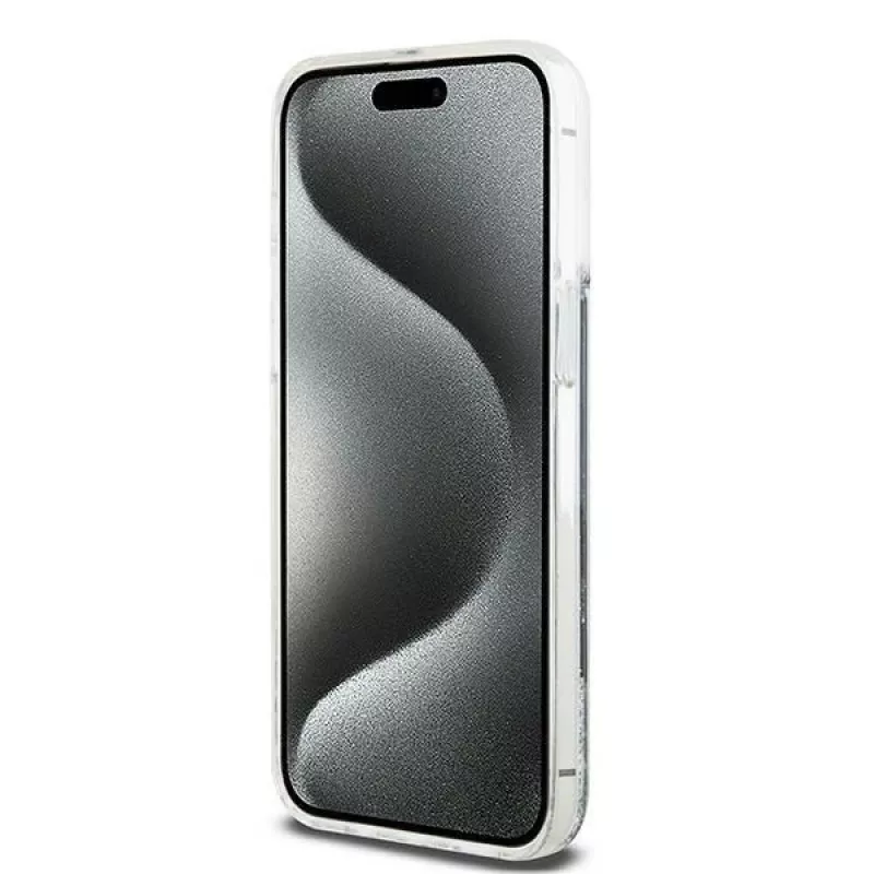 DKNY Liquid Glitter Big Logo Θήκη iPhone 14 Pro Max - μαύρο