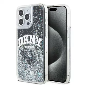 DKNY Liquid Glitter Big Logo Θήκη iPhone 14 Pro Max - μαύρο