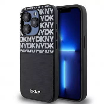 DKNY Θήκη Card Pocket από Δέρμα PU για iPhone 14 Pro Μαύρο