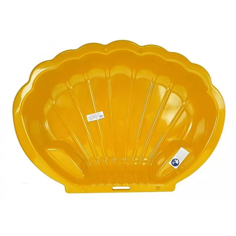 DOREX πισίνα sandbox για παιδιά 2in1 Shell κίτρινο 110cm