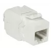 DS-IT CAT6a UTP Keystone Πρίζα Δικτύου - Χωρίς Εργαλεία - Λευκή (DS-KC-UTP6A-TL-W)