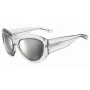 DSQUARED2 D2-0072-S-900 ανδρικό τετράγωνο γυαλί ηλίου ασετάτης - μαύρος σκελετός, γκρι φακοί, 59 mm