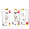 Dudao L15T OTG Καλώδιο Προσαρμογέα USB 2.0 σε USB Type-C, Γκρι, 15 cm