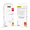 Dudao USB Type-C Connecto Στερεοφωνικό Ακουστικό New Ergonomic Earplugs Design X3C White