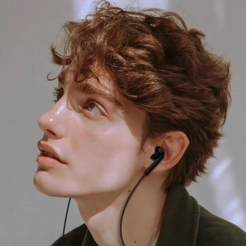 Dudao X3C Ενσύρματα ακουστικά in-ear USB-C 1,2m - Μαύρο
