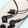 DUDAO X3C ενσύρματα ακουστικά In-Ear USB-C 1,2 m - μαύρο
