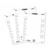 DURABLE BADGEMAKER® Ένθετες ετικέτες 61 x 210 mm, 100 τεμ., λευκό χαρτόνι, Laser/Inkjet 146002