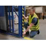 Durable C35 προφίλ προστασίας γωνιών, αυτοκόλλητο, 1 m, κίτρινο/μαύρο