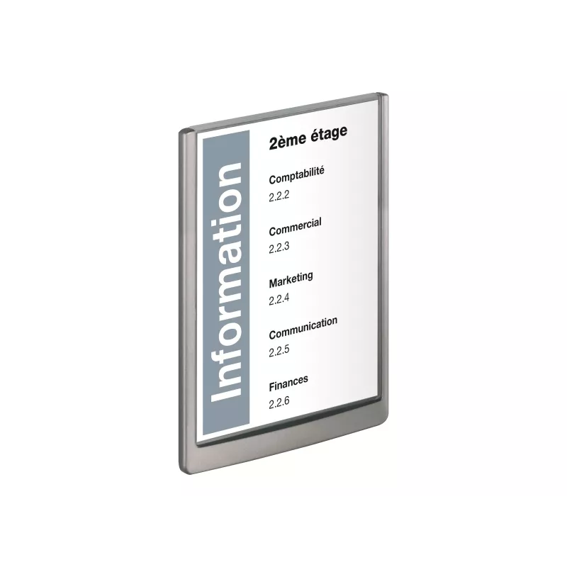 Durable Click Sign A4 Πινακίδα πόρτας κάθετη, Γραφίτης (486737)