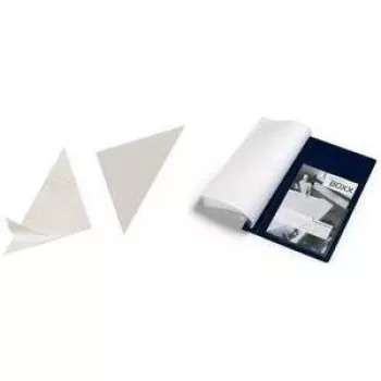 DURABLE CORNERFIX® Αυτοκόλλητες τριγωνικές θήκες, 175 mm, διαφανές, 100 τεμ. (828319)
