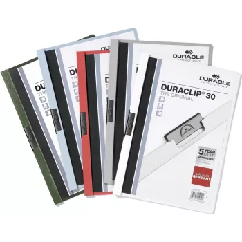 DURABLE DURACLIP 30 A4 κλιπ συνδετήρας διαφανές (συσκευασία 25 τεμ.) 220000
