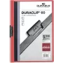 DURABLE DURACLIP 60 A4 Κλιπ συνδετήρας Μαύρο με διαφανή μπροστινή όψη, χωρητικότητα 60 φύλλων, αντιολισθητικό ελατήριο, συσκευασία 25 τεμ. 220903