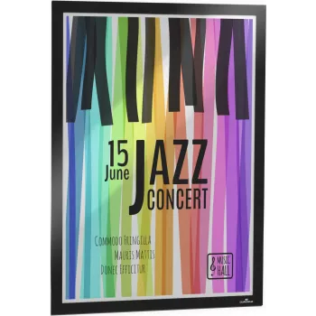 DURABLE DURAFRAME POSTER A2 Αυτοκόλλητο Πλαίσιο Πληροφοριών, Μαύρο, 1 Τεμάχιο 505301