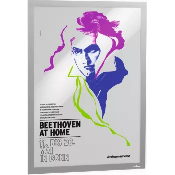 DURABLE DURAFRAME POSTER A2 Ασημί αυτοκόλλητο πλαίσιο πληροφοριών 505323