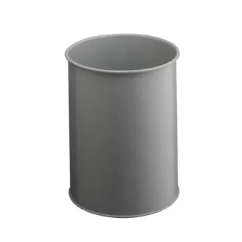 DURABLE μεταλλικός κάδος απορριμμάτων 15L στρογγυλός μαύρος 330110