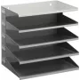 DURABLE VARICOLOR® 5 θέσεων A4 οργανωτής εγγράφων, ανοιχτό γκρι με πολύχρωμα συρτάρια 336010