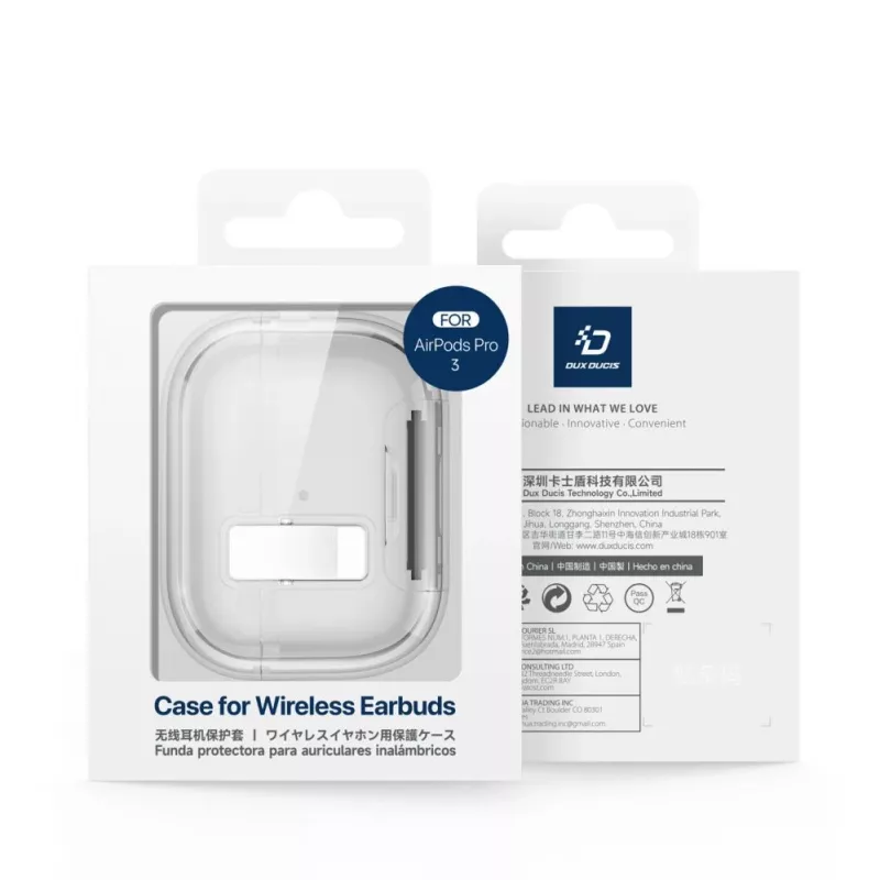 Dux Ducis Apple AirPods Pro 3 Θήκη PC+TPU Διαφανής