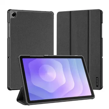 Dux Ducis Galaxy Tab A9 Plus / Tab A11 Plus Domo Series Tri-fold Stand PU Leather Θήκη Tablet Μαύρο