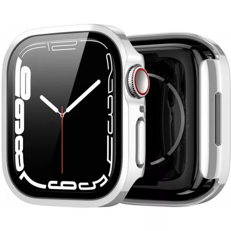 Dux Ducis Hamo Apple Watch Series 7/8/9 Θήκη (PC) 41mm Ασημί