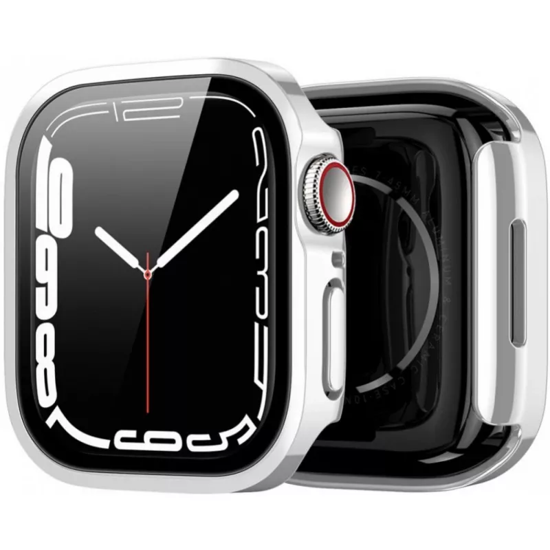 Dux Ducis Hamo Θήκη Apple Watch Series 7/8/9 (PC) 45mm Ασημί