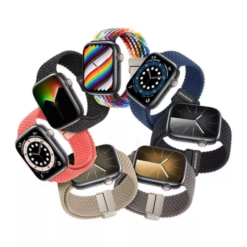 Dux Ducis Mixture Pro Stretchable Braided Watch Strap για Apple Watch 38/40/41 mm - Guava